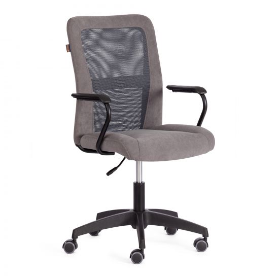 Кресло STAFF флок-ткань, серый, 29-W-12
