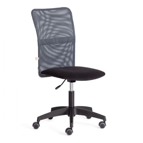Кресло START флок-ткань, черный-серый, 35-W-12