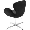 Кресло SWAN STYLE CHAIR графит, искусственная замша - 5