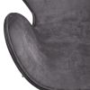 Кресло SWAN STYLE CHAIR тёмно-серый, искусственная замша - 5