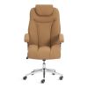Кресло Траст Люкс-Trust Lux Экокожа LUX Classic 18-13, св.-коричневый - 5