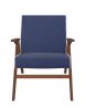 Кресло "Вест" (Орех, ткань Verona Denim Blue, кант Verona Light Grey ) - 6