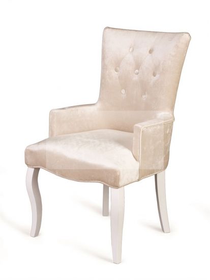 Кресло Виктория (эмаль белая - 30 - бежевый), шт