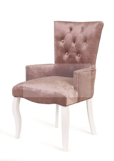 Кресло Виктория (эмаль белая - 33 - грязно-розовый), шт