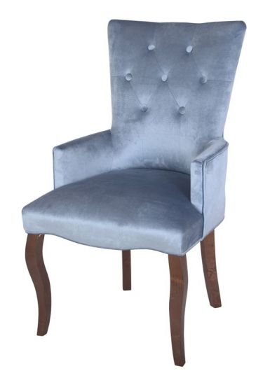 Кресло Виктория | темный тон | 9 - небесно-голубой |