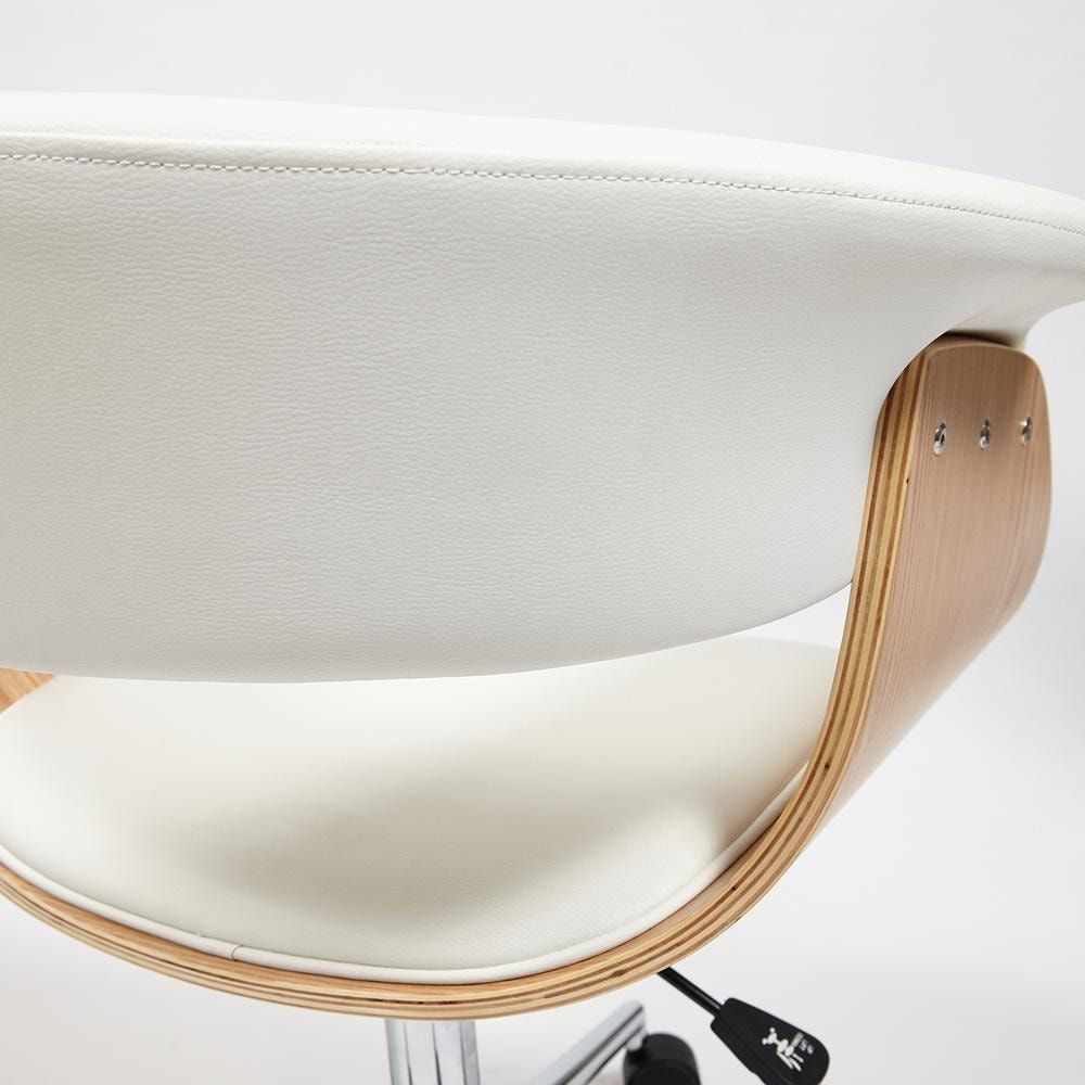 Кресло VIMTA натуральный, кож-зам белый