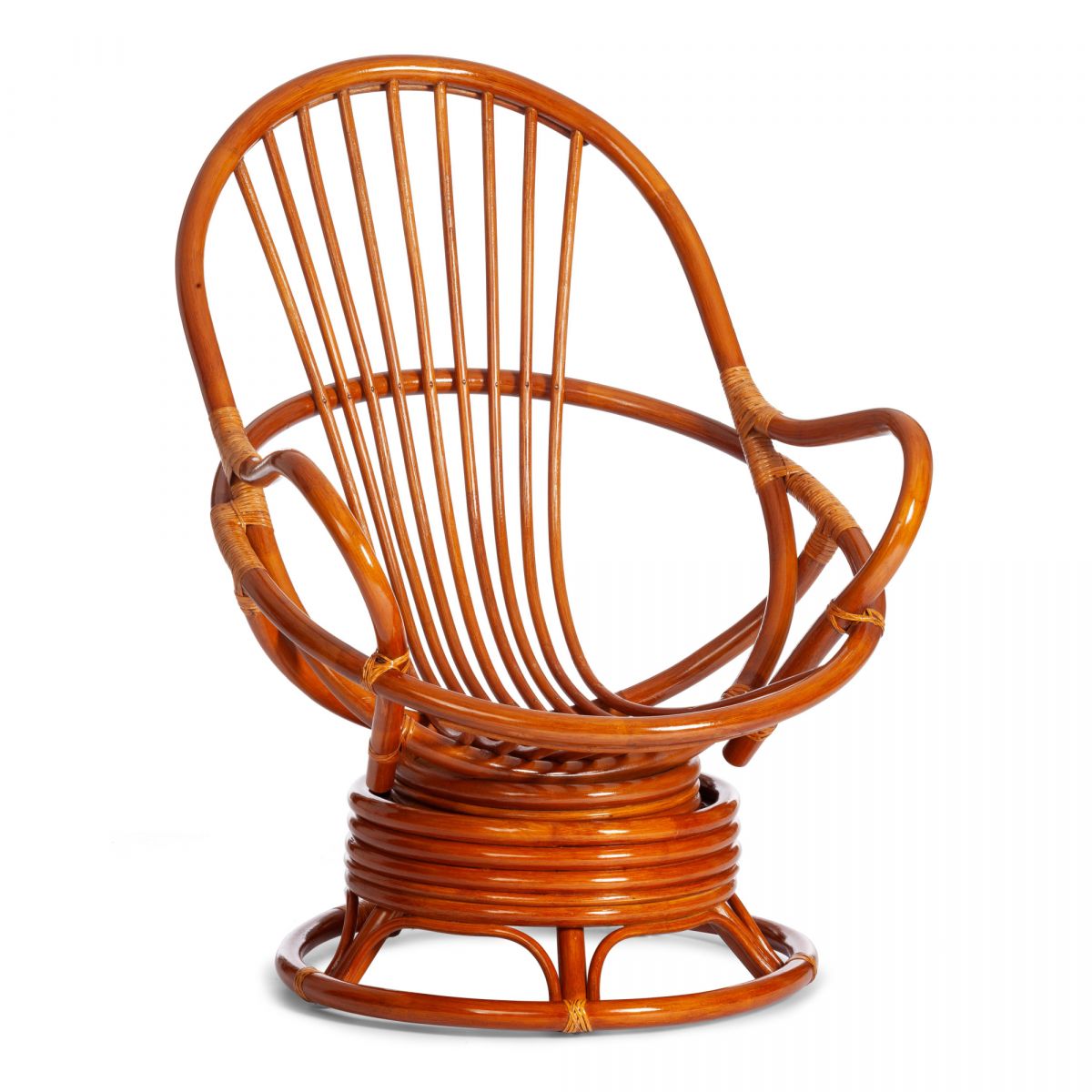 Кресло вращающееся "FLORES" 5005 -без подушки- Cognac (коньяк)