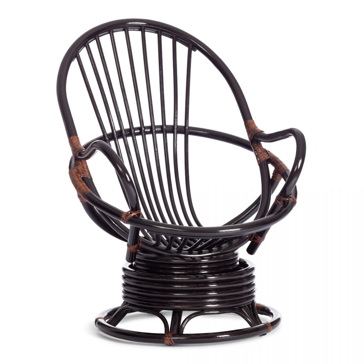 Кресло вращающееся "FLORES" 5005 -без подушки- Античный коричневый