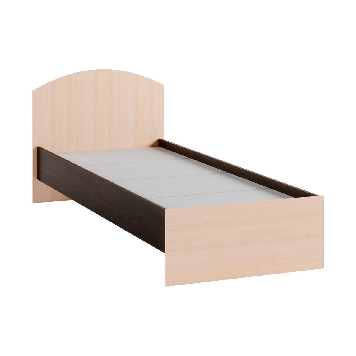 Кровать 0,8 Ненси-1 (800х872х2032) венге-дуб молочный
