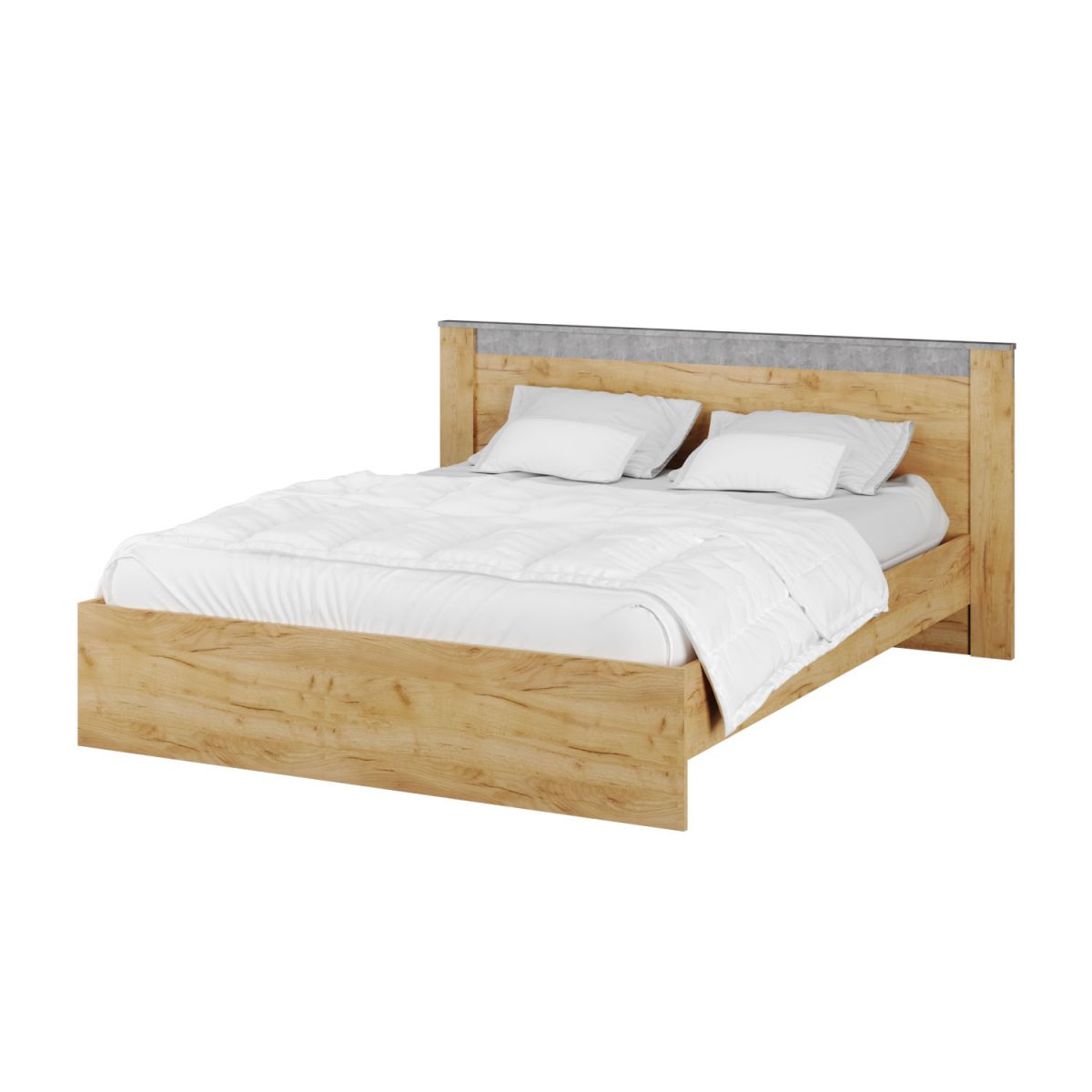 Кровать 1,4 Адель (920х1532х2180) дуб крафт золотой-ателье светлое