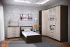 Кровать 90х200 с проложками ДСП Фиеста LIGHT, венге - лоредо - 4