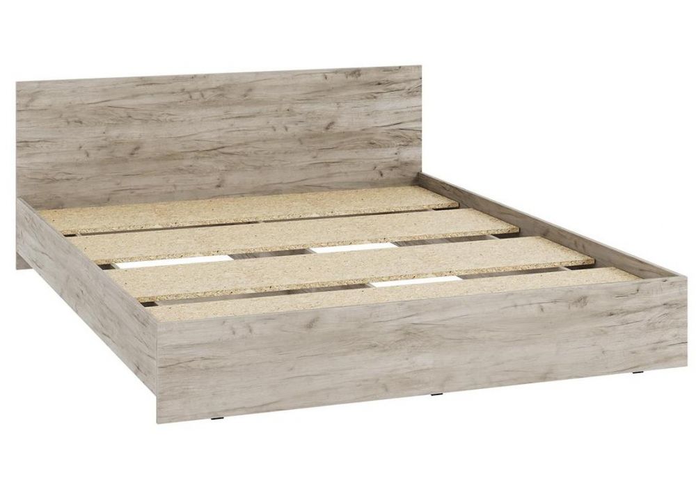 Кровать Адайн КР-160 160х200 дуб крафт серый - дуб крафт серый