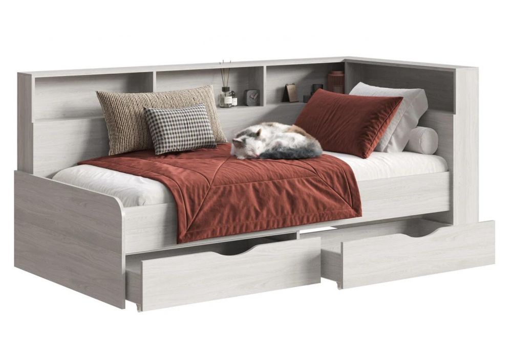 Кровать Амер 190х80 анкор светлый