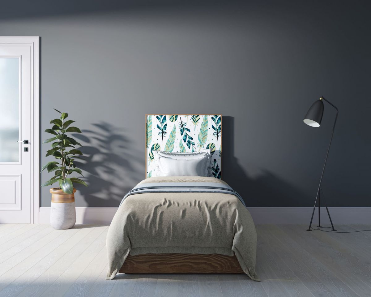 Кровать "Berber" 90 на 200 принт 44 арт BB43-Print_44