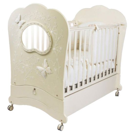Кровать детская "FMS OBLO "CHARME" BRILLANTE (BIANCO-WHITE (белая))