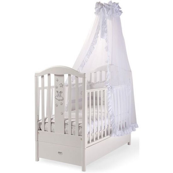 Кровать детская "FMS ROMANCE" (BIANCO-WHITE (белая))