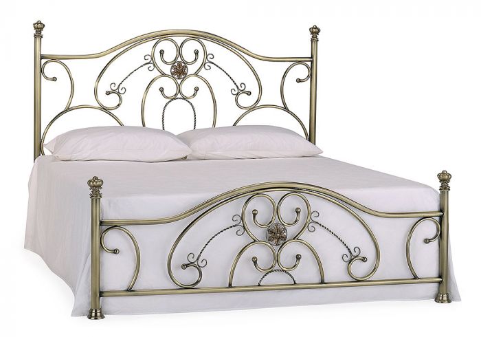 Кровать металлическая ELIZABETH 180*200 см (King bed), Античная медь (Antique Brass)