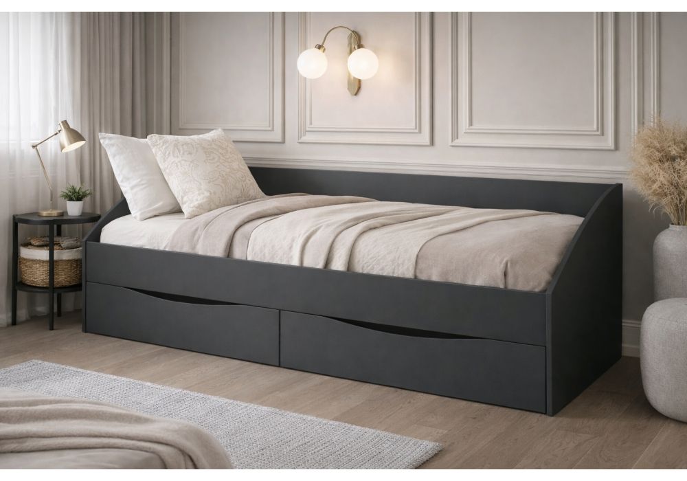 Кровать Эриол 90x200 графит