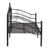 Кровать Federica (mod. AT-881) дерево гевея-металл, 90*200 см (Day bed), красный дуб-черный - 4