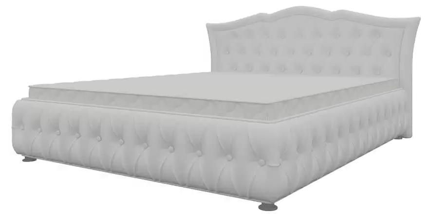 28174 Кровать интерьерная Герда 140 | экокожа | белый
