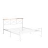 Кровать Iris (mod.9311) дерево гевея-металл, 160*200 см (Queen bed), Белый (White) - 2