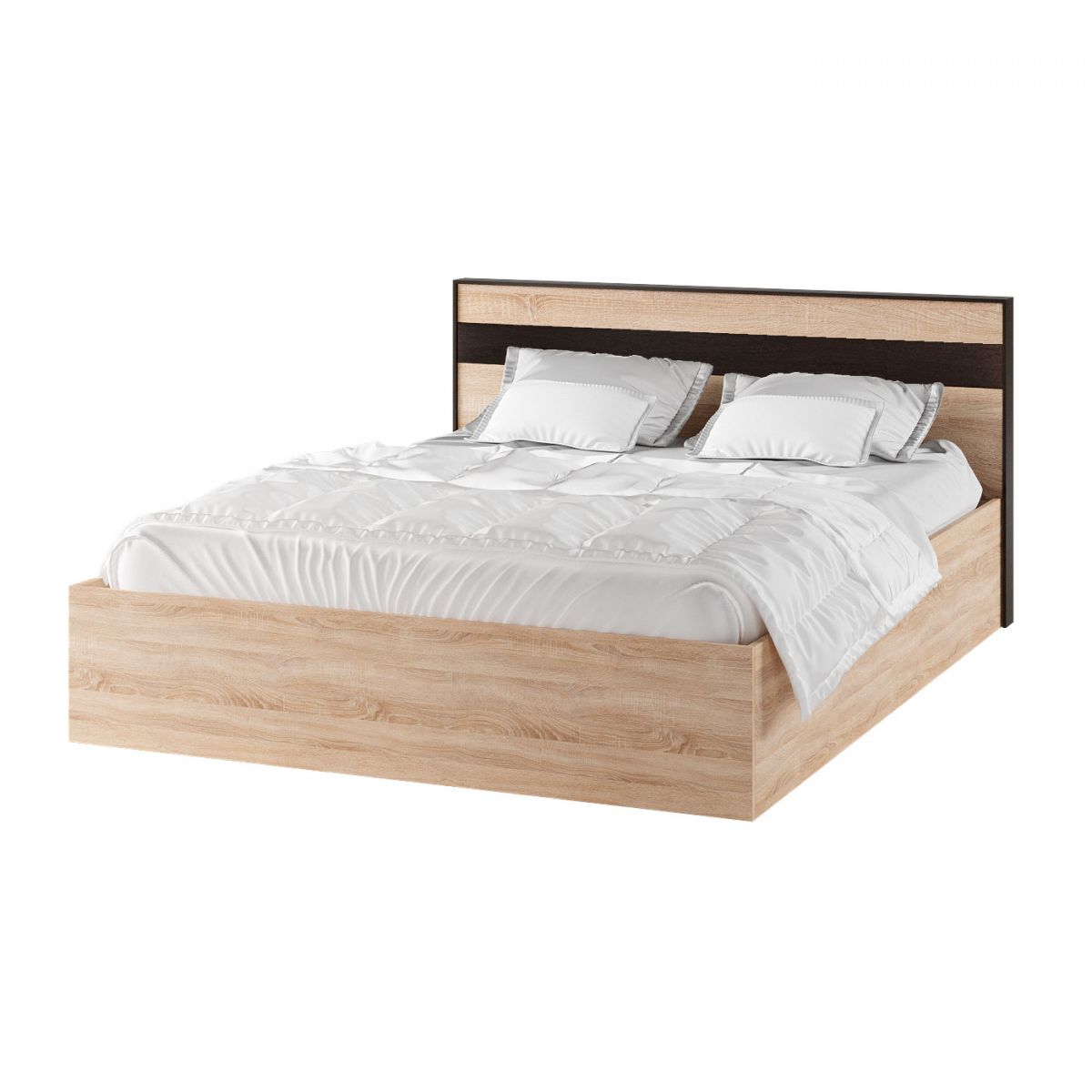 Кровать ЛК-1 1,6 Лирика корпус дуб сонома-венге