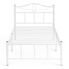 Кровать LUCY (mod. 9305) металл, 90*200 см (Single bed), White (белый) - 3