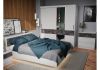 Кровать Лунара 160x200 белый - бетон темный - 2