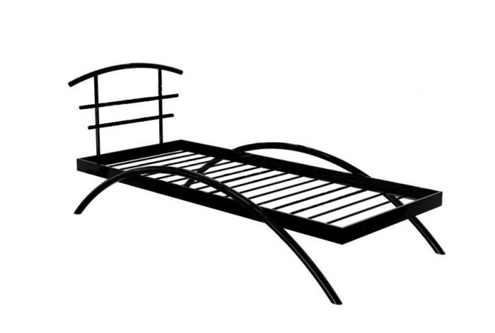 САКУРА (90х200-мет. основание) Двуспальная кровать КОРИЧНЕВЫЙ БАРХАТ, шт