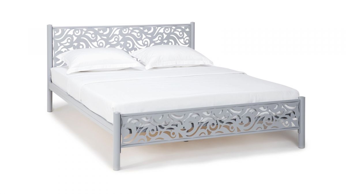 Кровать Парма 140*200, серая
