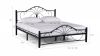 Кровать Прованс 160*200, черная - 3