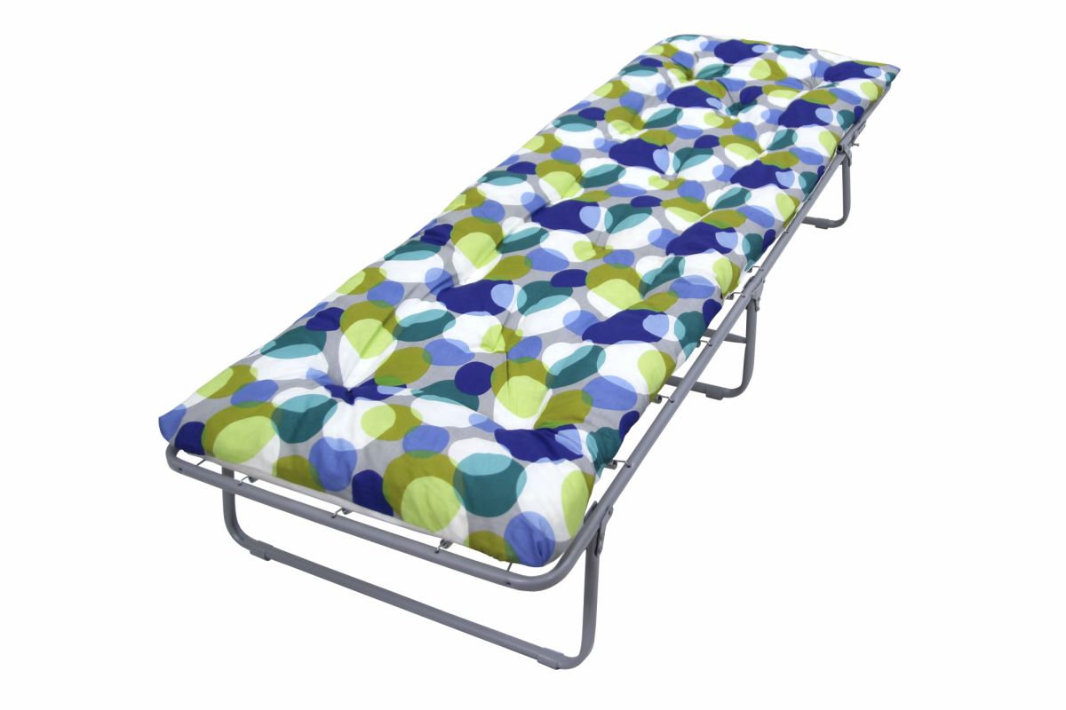 Кровать раскладная Стефания мягкая крошка гофрокартон арт.с88а-44 (цвет ткани разноцветный рис.круги