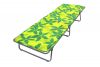 Кровать раскладная Стефания п-мягкая лист 10мм арт.С86а-123г(цвет ткани зеленый, желтый рис.листья ( - 6