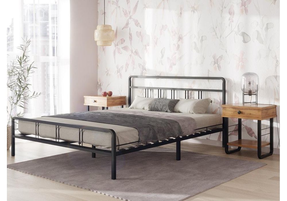 Кровать Рейк 160х200 черная