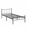 Кровать ROWENTA (mod. 9177) металл, 90*200 см (Single bed), Black (черный) - 2