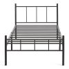 Кровать ROWENTA (mod. 9177) металл, 90*200 см (Single bed), Black (черный) - 3