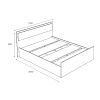 Кровать с проложками ДСП Фиеста LIGHT 160х200, венге - 4