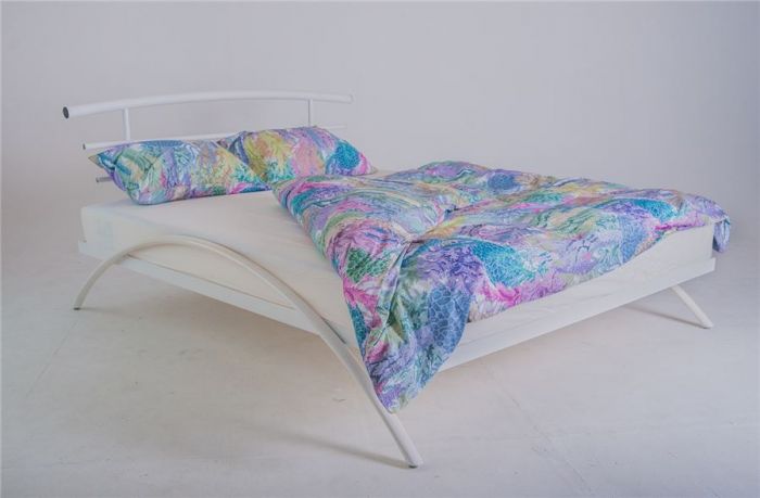 Кровать Сакура белая с матрасом Дрема Etalon стандарт 140Х200