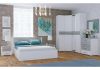 Кровать Теплиса 160x200 белый - бетон светлый - 2