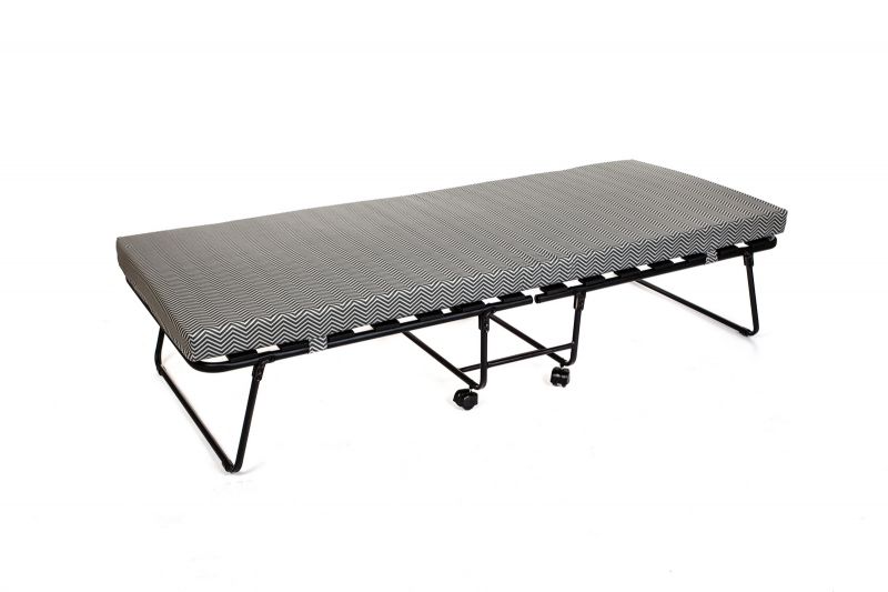 Кровать -тумба Валлетта арт.с816 (цвет ткани серый рис.зигзаг (1 шт.в уп.)