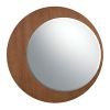 Круглое настенное зеркало 3262-MIR23067 в раме из орехового дерева - 3
