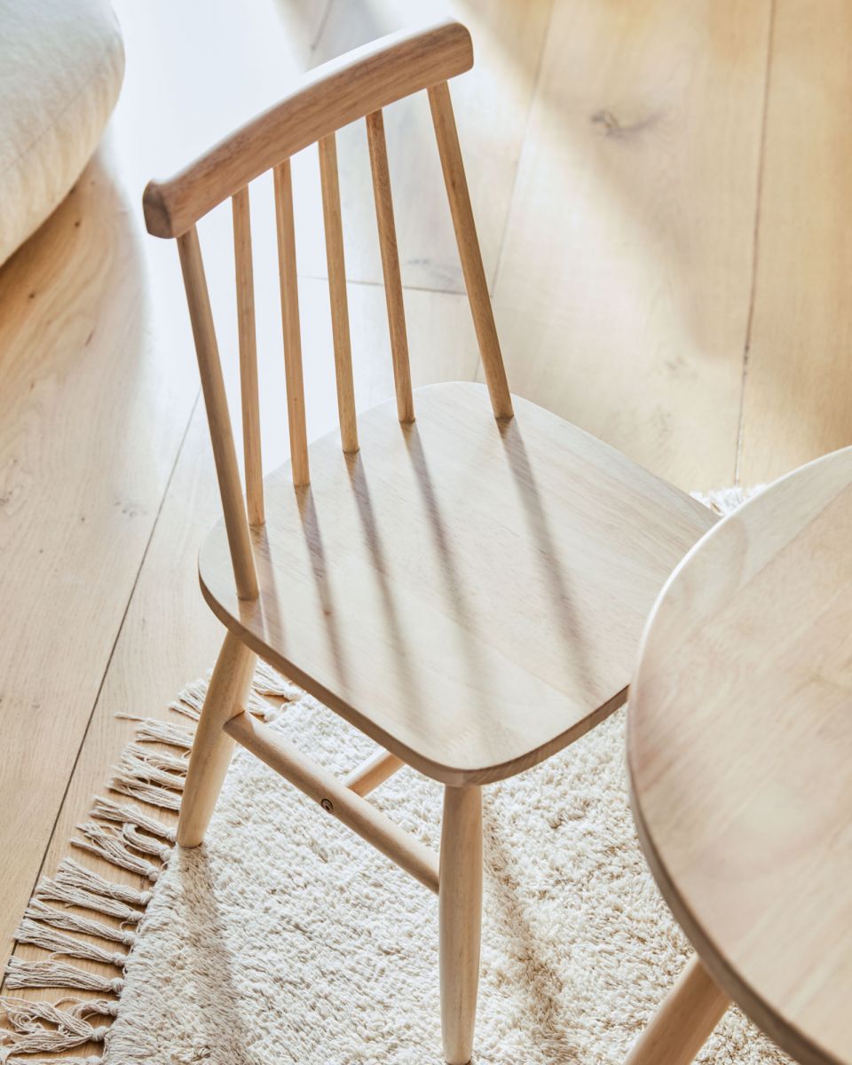 Круглый детский стол Dilcia из массива каучука 55 см