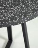Круглый стол из терраццо Tella, черный 75 см - 9