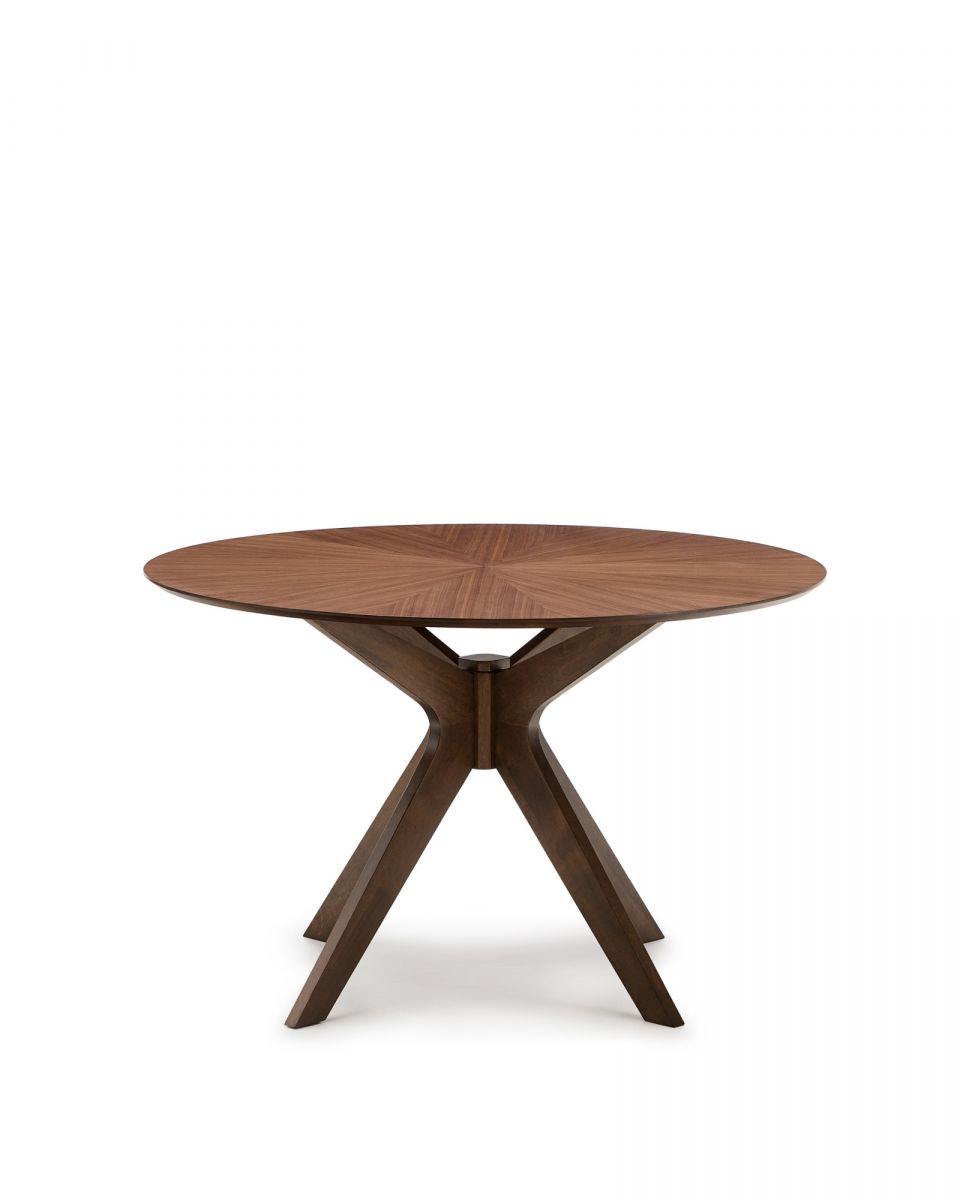 Круглый стол Naanim из орехового шпона 120 см