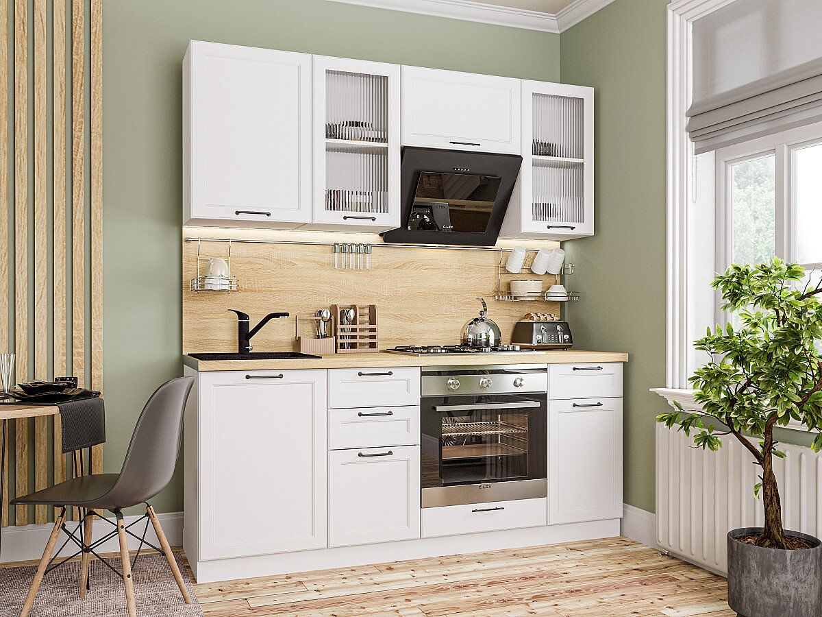 Кухня Барселона-02 Белый, Белый