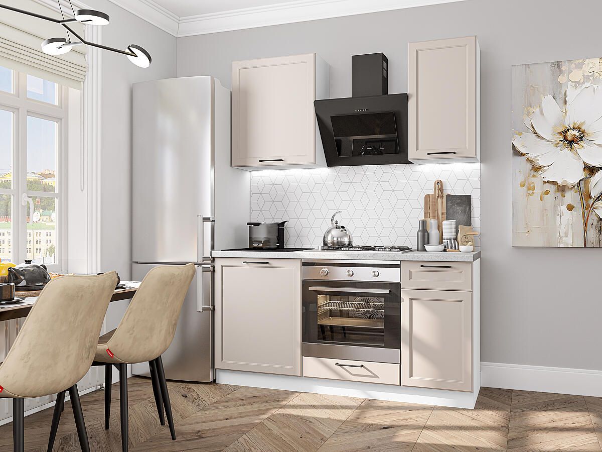 Кухня Барселона-06 Кашемир, Белый