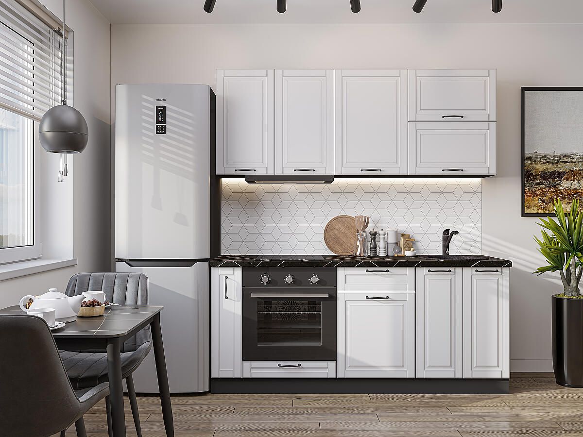 Кухня Дублин-01 Special White, Graphite