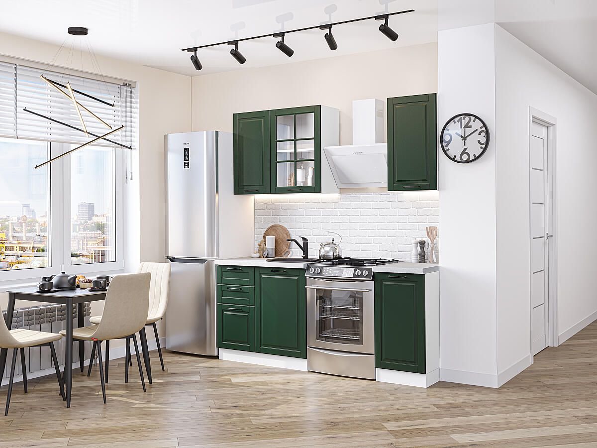 Кухня Дублин-04 Special Green, Белый