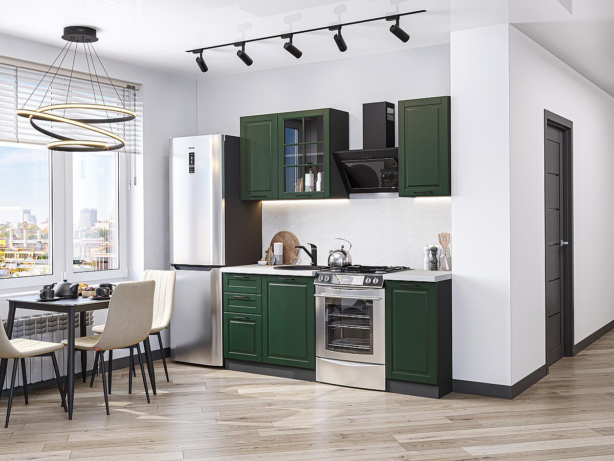 Кухня Дублин-04 Special Green, Graphite