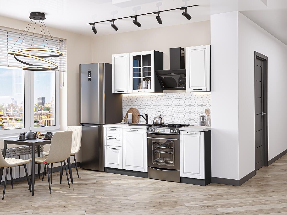 Кухня Дублин-04 Special White, Graphite